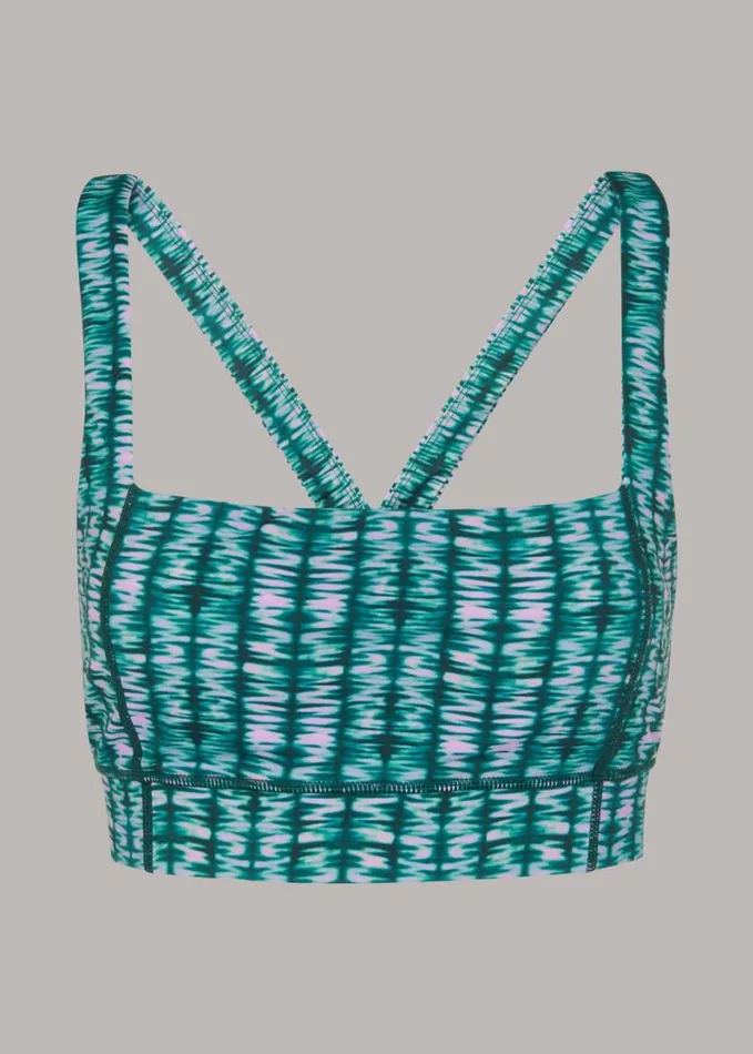 Whistles Abstract Wave Sports Bra Multicolour Women Tops