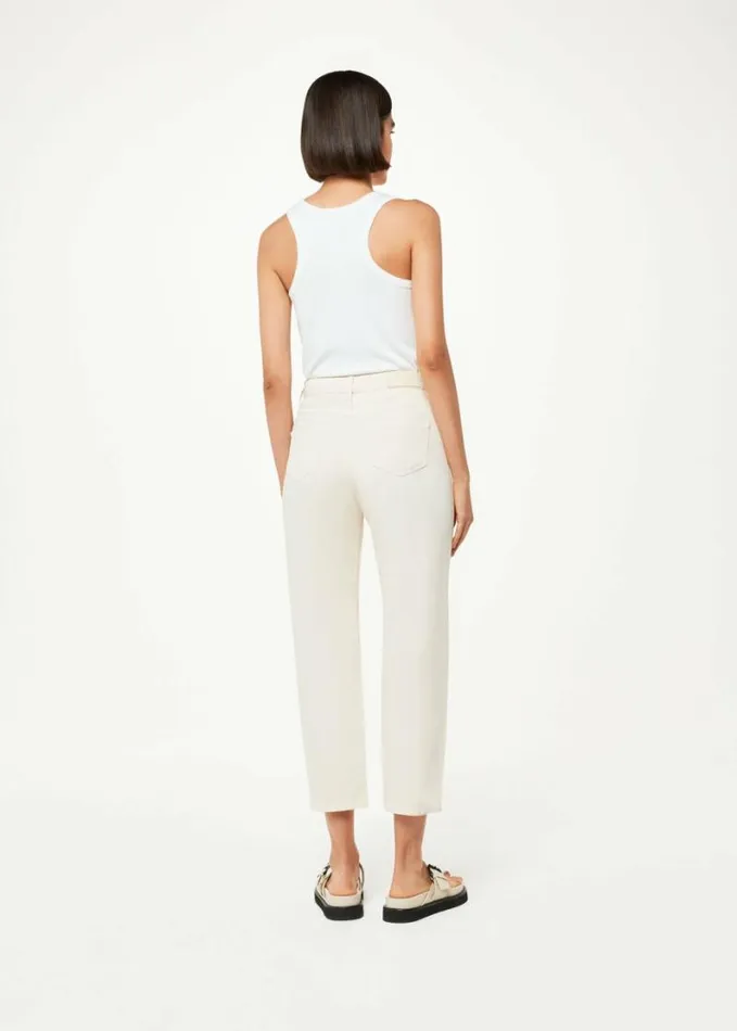 Whistles Authentic Hollie Button Jean Ivory Women Jeans