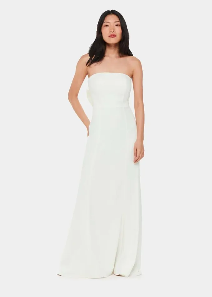 Whistles Ellis Strapless Wedding Dress Ivorymulti Women Dresses