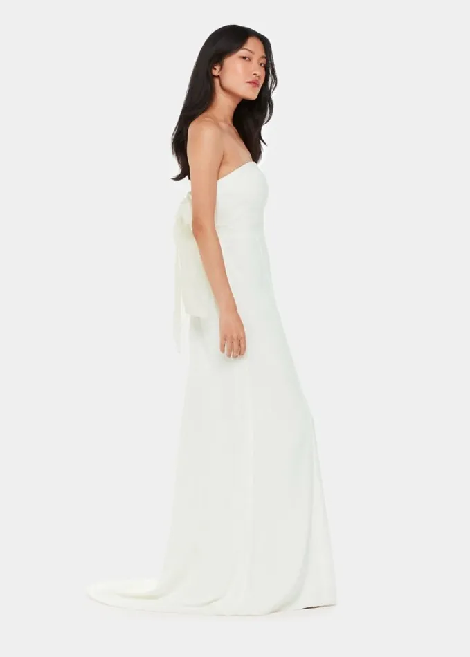 Whistles Ellis Strapless Wedding Dress Ivorymulti Women Dresses