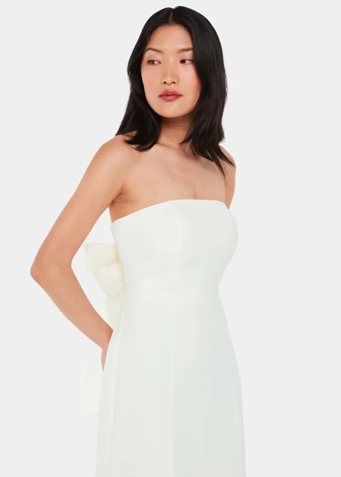 Whistles Ellis Strapless Wedding Dress Ivorymulti Women Dresses