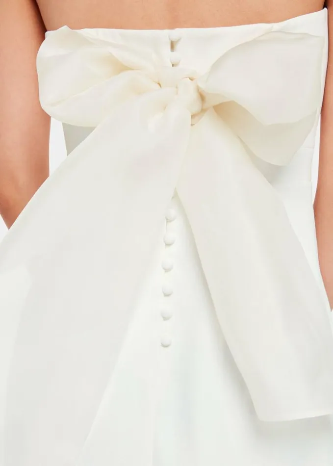 Whistles Ellis Strapless Wedding Dress Ivorymulti Women Dresses