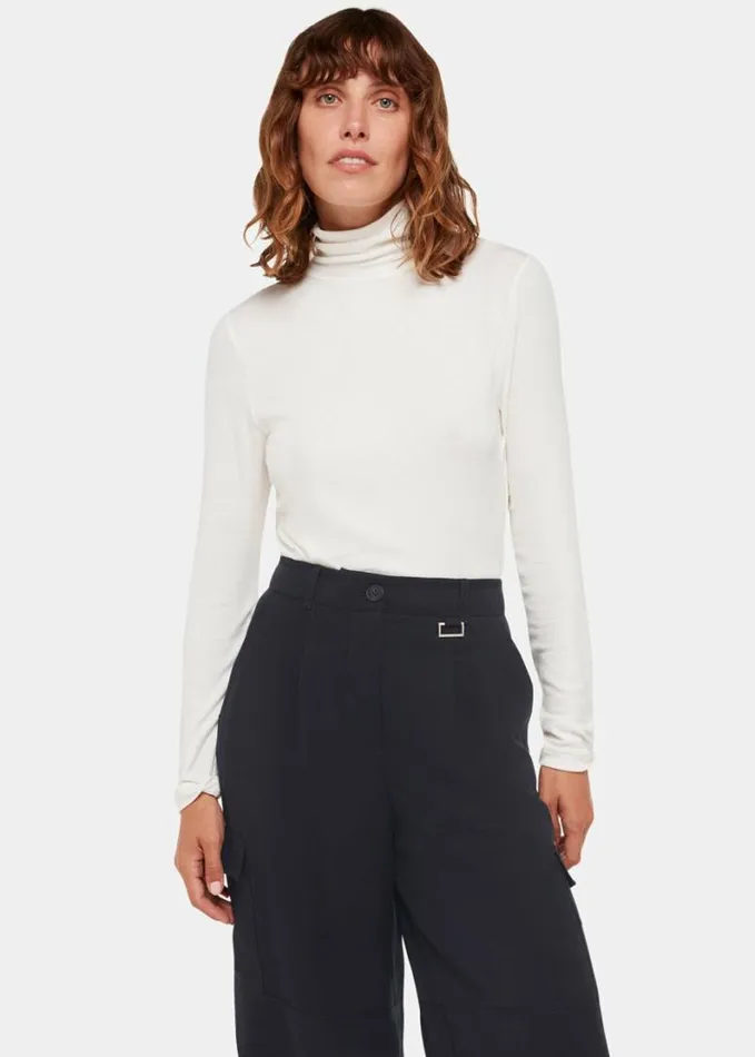 Whistles Grace Luxe Cargo Pant Navy Women Pants