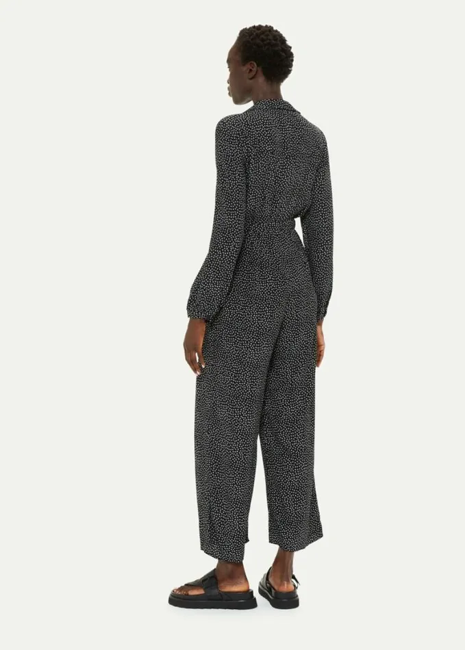 Whistles Leah Scattered Y Jumpsuit Blackwhite Women Jumpsuits