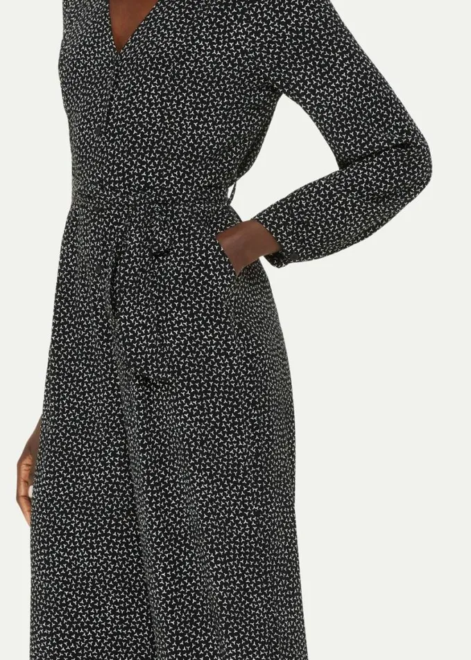 Whistles Leah Scattered Y Jumpsuit Blackwhite Women Jumpsuits