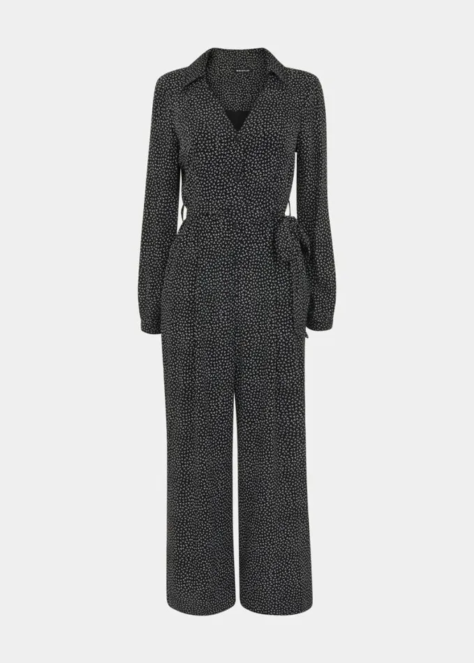 Whistles Leah Scattered Y Jumpsuit Blackwhite Women Jumpsuits