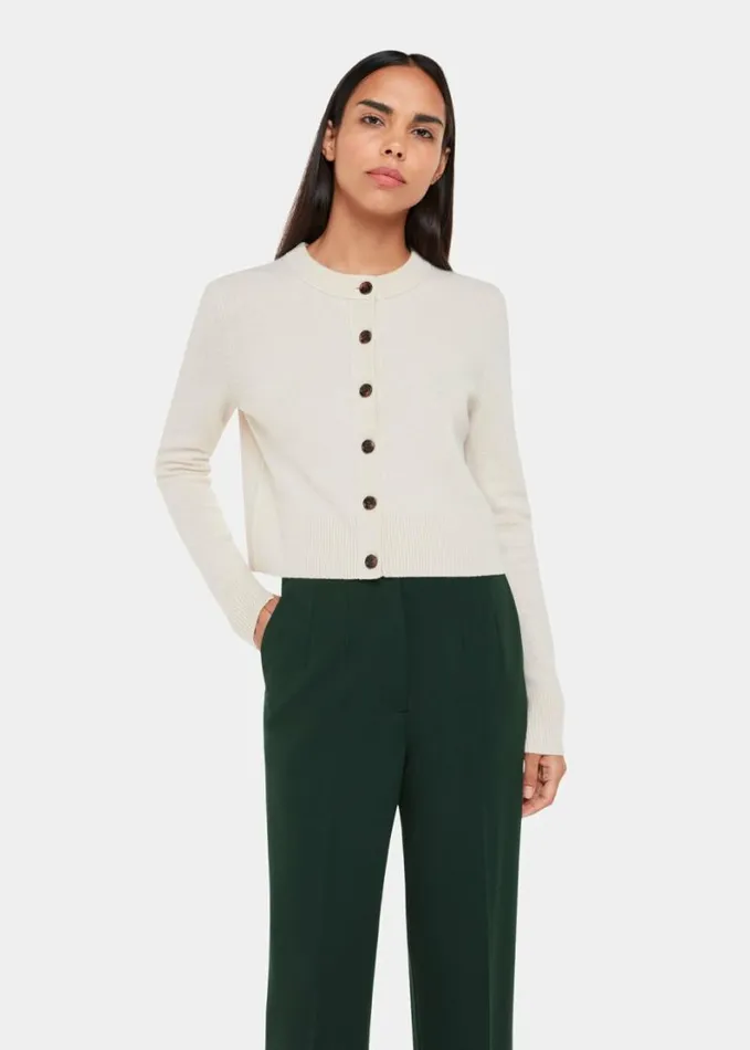 Whistles Lila Ponte Trouser Dark Green Women Pants