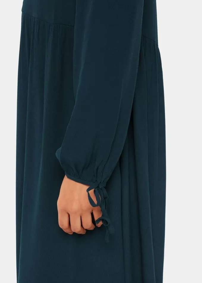 Whistles Lyla Trapeze Midi Dress Teal Women Dresses