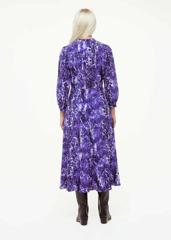 Whistles Petite Glossy Leopard Midi Dress Purplemulti Women Petite Dresses and Jumpsuits Whistles Petite Glossy Leopard Midi Dress Purplemulti Women Petite Dresses and Jumpsuits