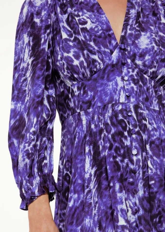 Whistles Petite Glossy Leopard Midi Dress Purplemulti Women Petite Dresses and Jumpsuits Whistles Petite Glossy Leopard Midi Dress Purplemulti Women Petite Dresses and Jumpsuits