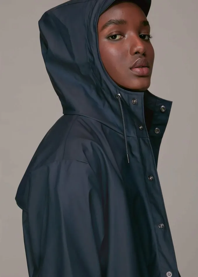 Whistles Rains Jacket Navy Women Coats and Jackets