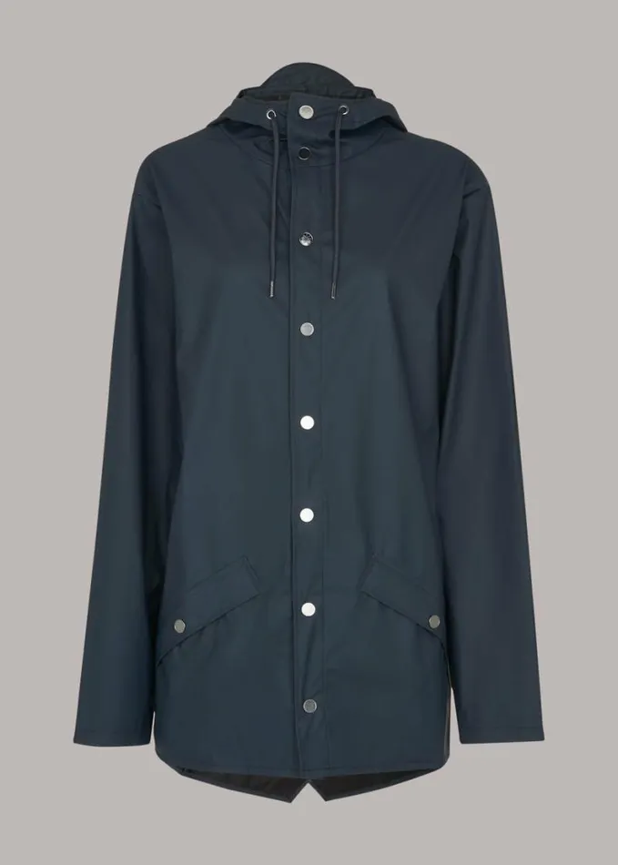 Whistles Rains Jacket Navy Women Coats and Jackets