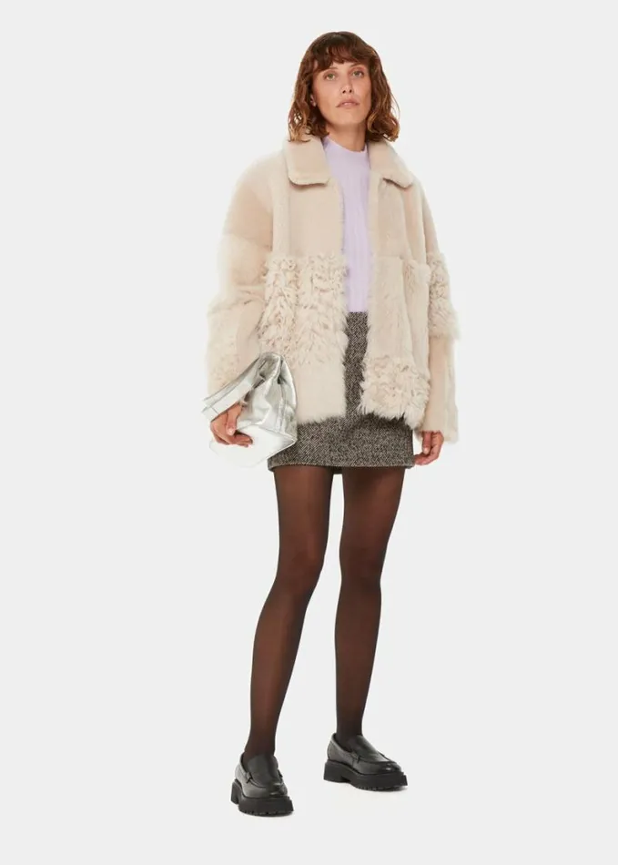 Whistles Ribbed Sponge Knit Lilac Women Sweaters and Cashmere