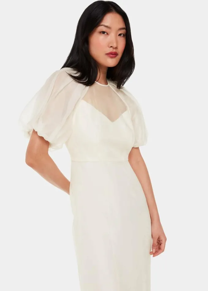 Whistles Sabrina Silk Wedding Dress Ivorymulti Women Wedding Dresses