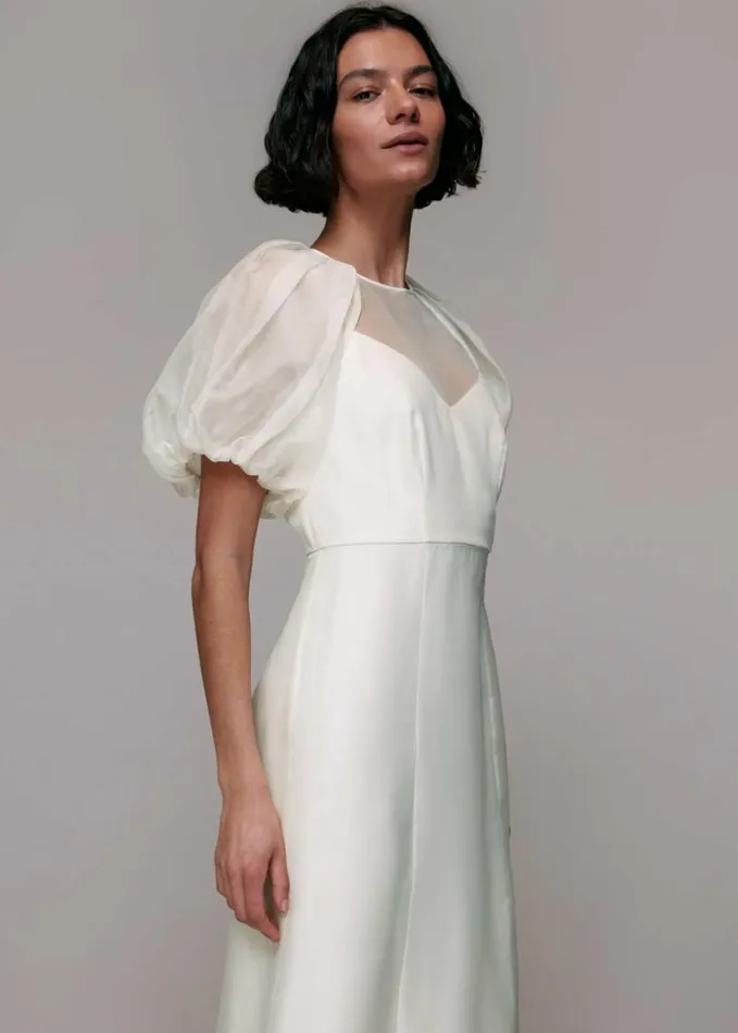 Whistles Sabrina Silk Wedding Dress Ivorymulti Women Wedding Dresses