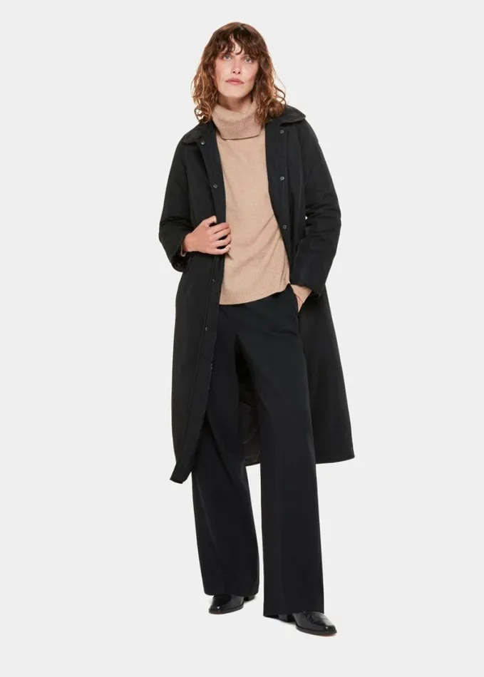 Whistles Senna Padded Mac Black Women Coats and Jackets