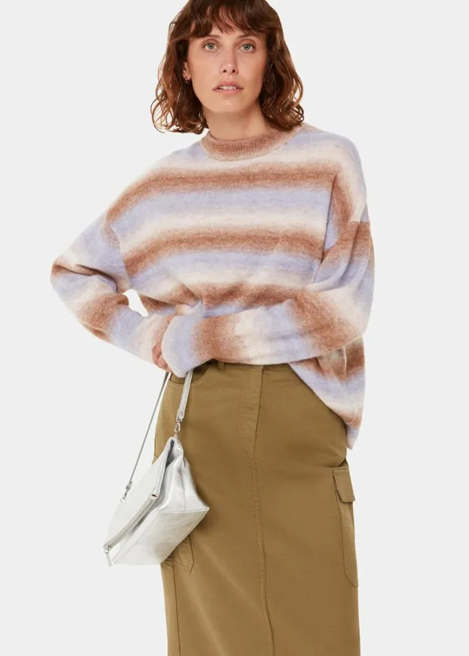 Whistles Space Dyed Alpaca Crew Neck Multicolour Women Sweaters and Cashmere Whistles Space Dyed Alpaca Crew Neck Multicolour Women Sweaters and Cashmere