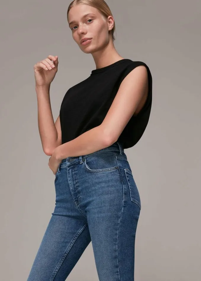 Whistles Stretch Sculpted Skinny Jean Denim Women Jeans
