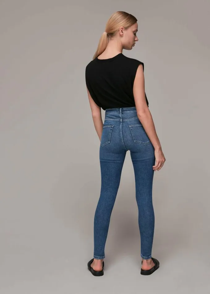 Whistles Stretch Sculpted Skinny Jean Denim Women Jeans