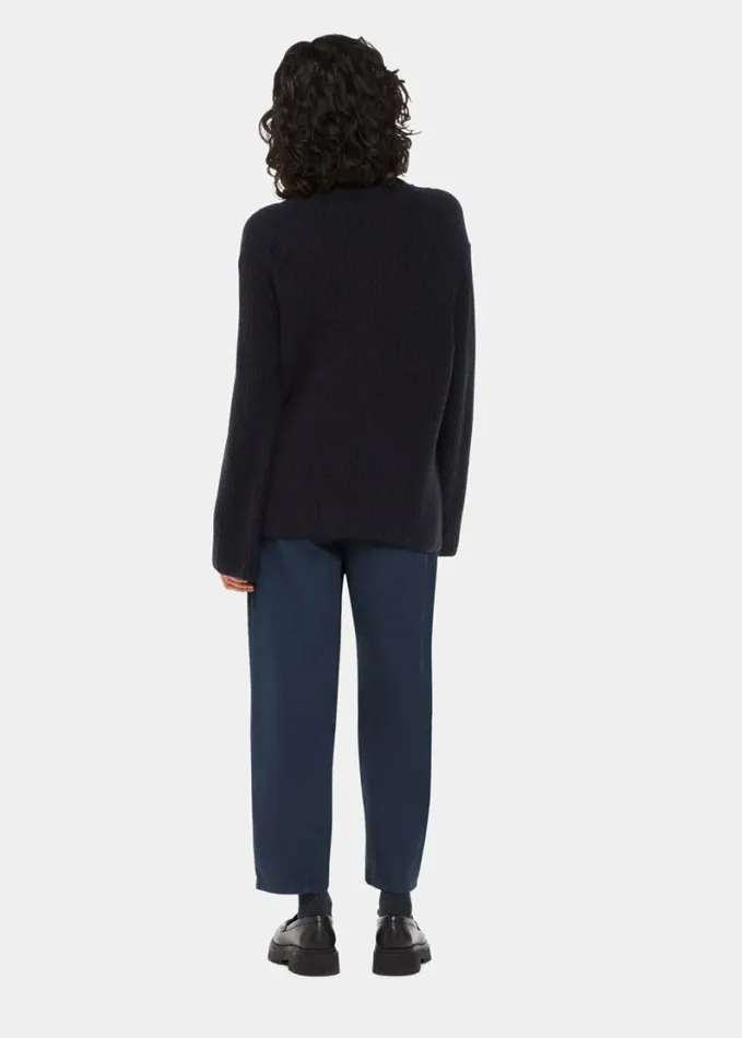 Whistles Tessa Casual Trouser Navy Women Pants