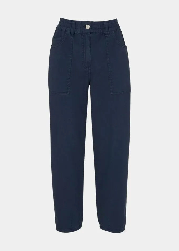 Whistles Tessa Casual Trouser Navy Women Pants