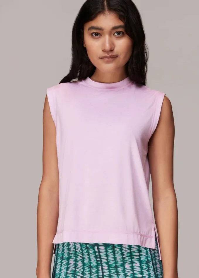Whistles Ultimate Active Tank Pink Women Tops