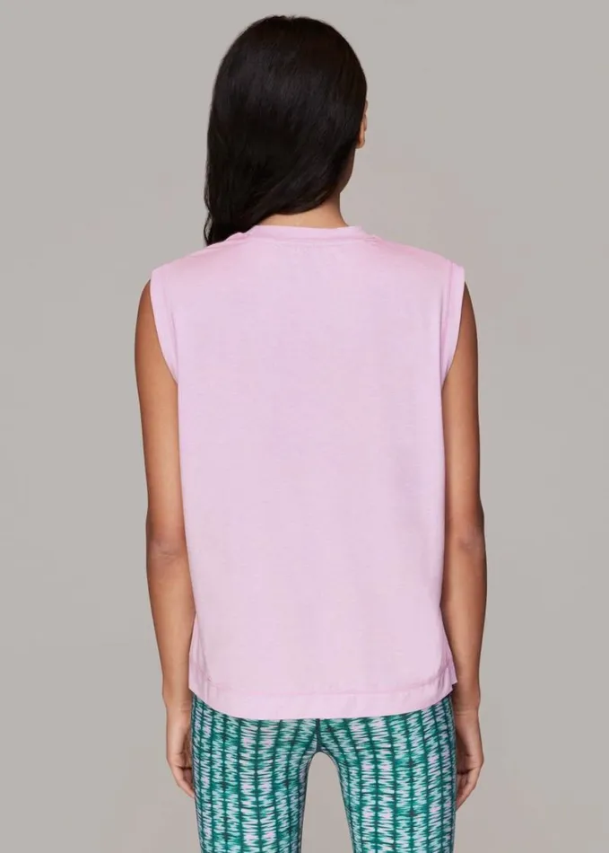 Whistles Ultimate Active Tank Pink Women Tops