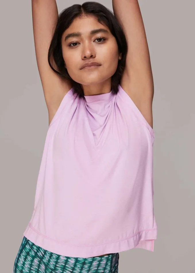Whistles Ultimate Active Tank Pink Women Tops