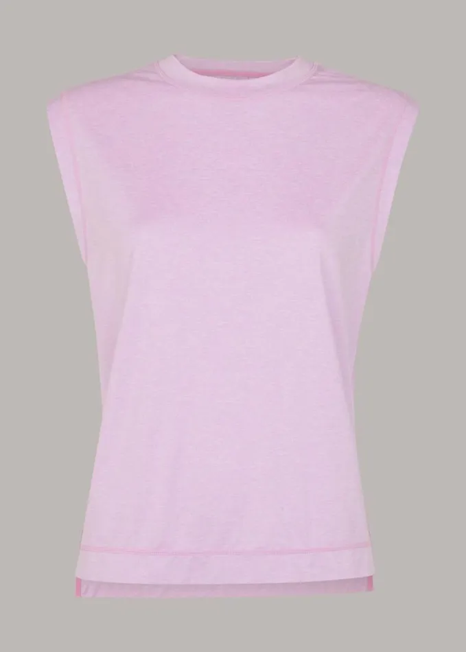 Whistles Ultimate Active Tank Pink Women Tops