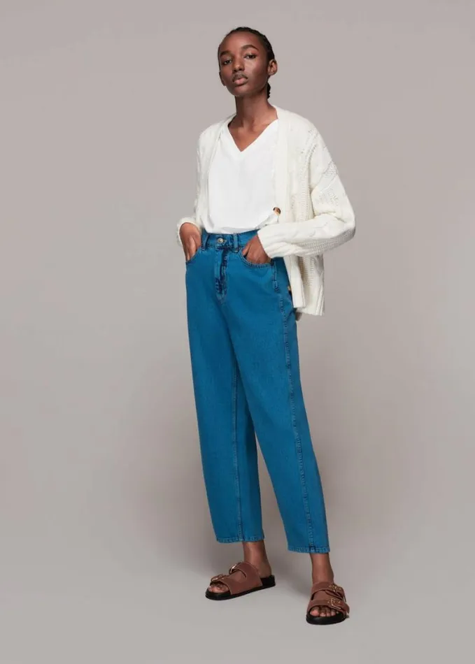 Whistles Willa VNeck Cap Sleeve Tee White Women Tops