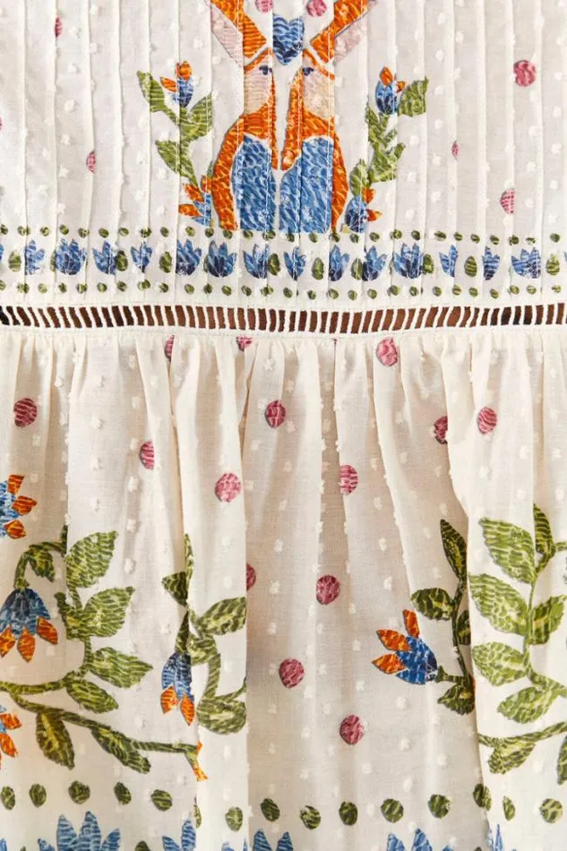 White Summer Garden Blouse Women FARM Rio Blouses
