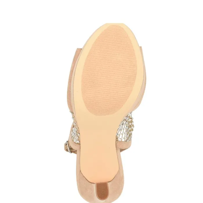 Wohmah Peep Toe Platform Sandals Barely Nude Women Nine West Sandals