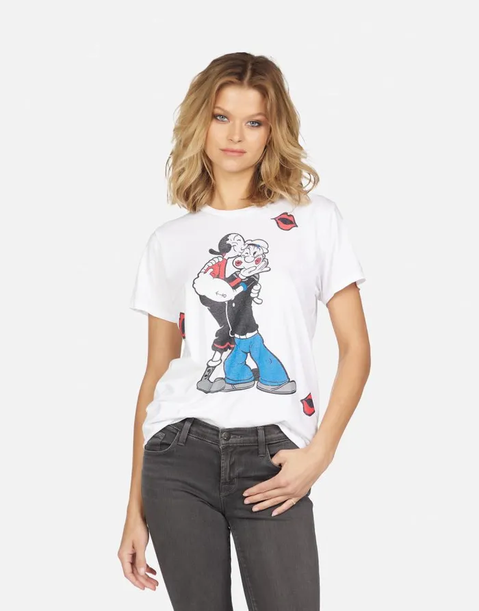 Wolf Popeye U0026 Olive Oyl White Women Lauren Moshi Short Sleeve