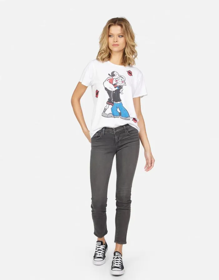 Wolf Popeye U0026 Olive Oyl White Women Lauren Moshi Short Sleeve