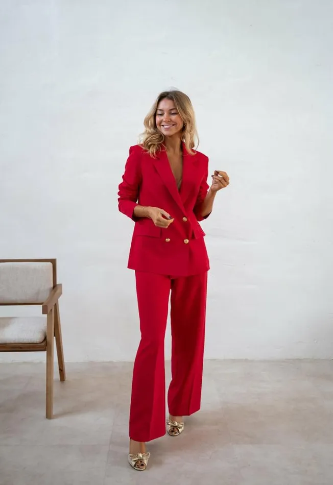 Women039s Clothing Blazers Easy Clothes Red Maon Blazer Red