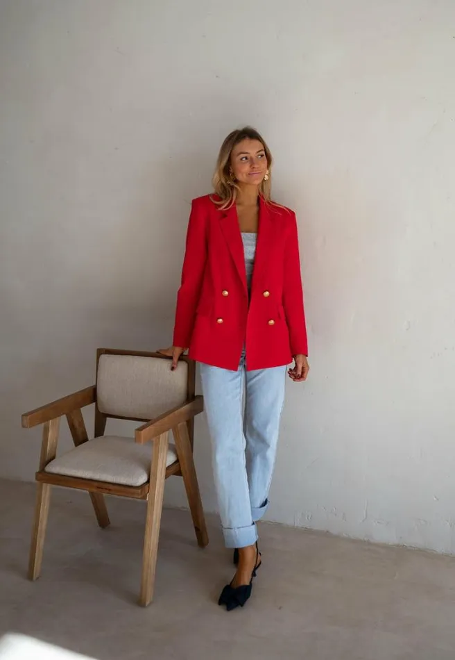 Women039s Clothing Blazers Easy Clothes Red Maon Blazer Red Women039s Clothing Blazers Easy Clothes Red Maon Blazer Red