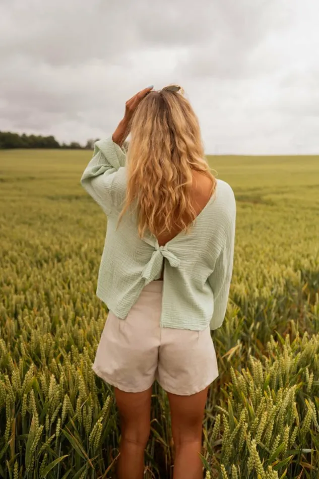 Women039s Clothing Blouses Easy Clothes Sea Green Meda Blouse Women039s Clothing Blouses Easy Clothes Sea Green Meda Blouse