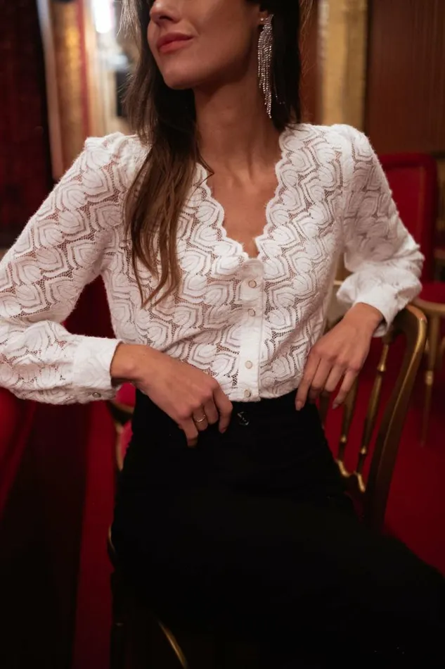 Women039s Clothing Blouses Easy Clothes White Morgane Blouse White