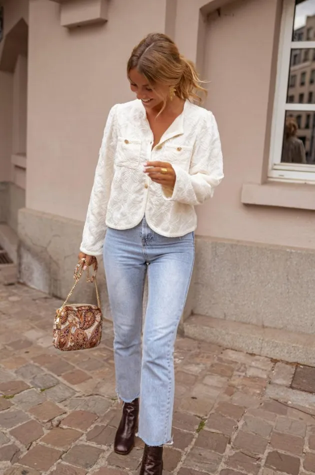 Women039s Clothing Cardigans Easy Clothes Ecru Damien Cardigan