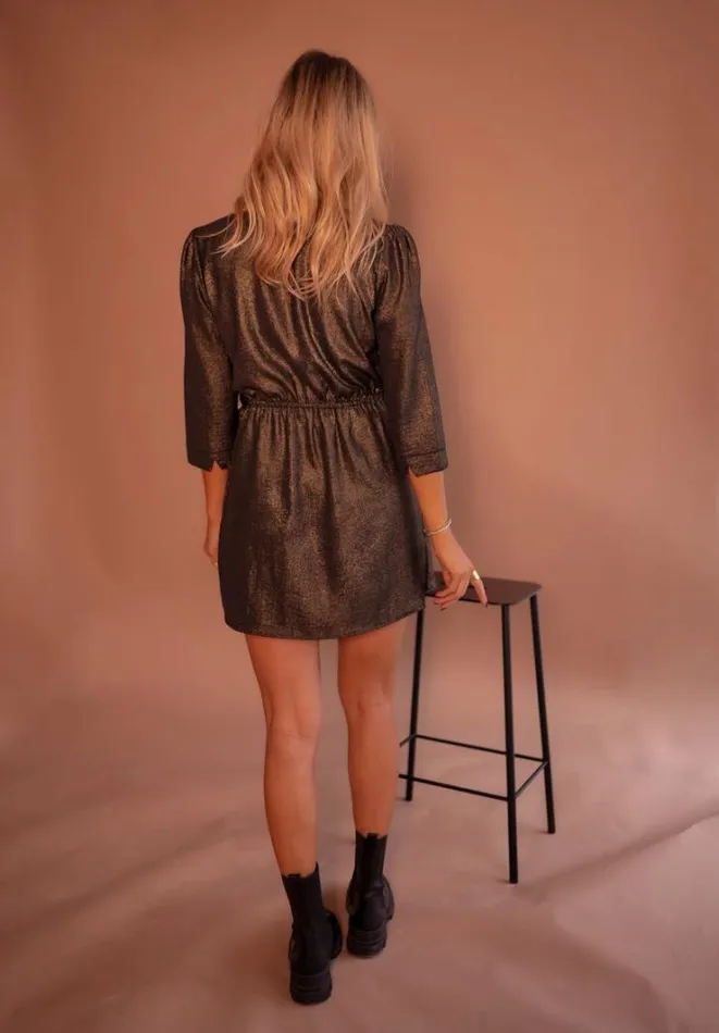Women039s Clothing Dresses Easy Clothes Black And Golden Isee Dress