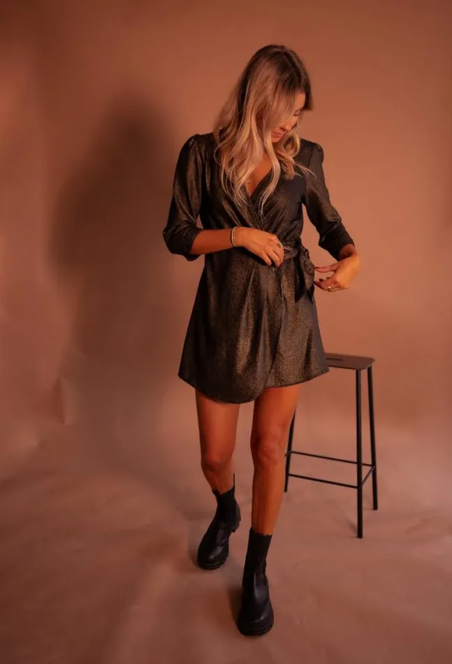 Women039s Clothing Dresses Easy Clothes Black And Golden Isee Dress