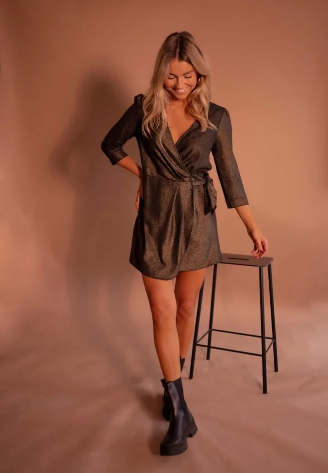 Women039s Clothing Dresses Easy Clothes Black And Golden Isee Dress