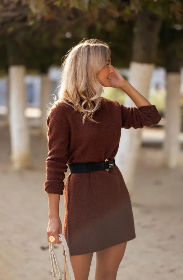 Women039s Clothing Dresses Easy Clothes Brown Lelan Dress Brown