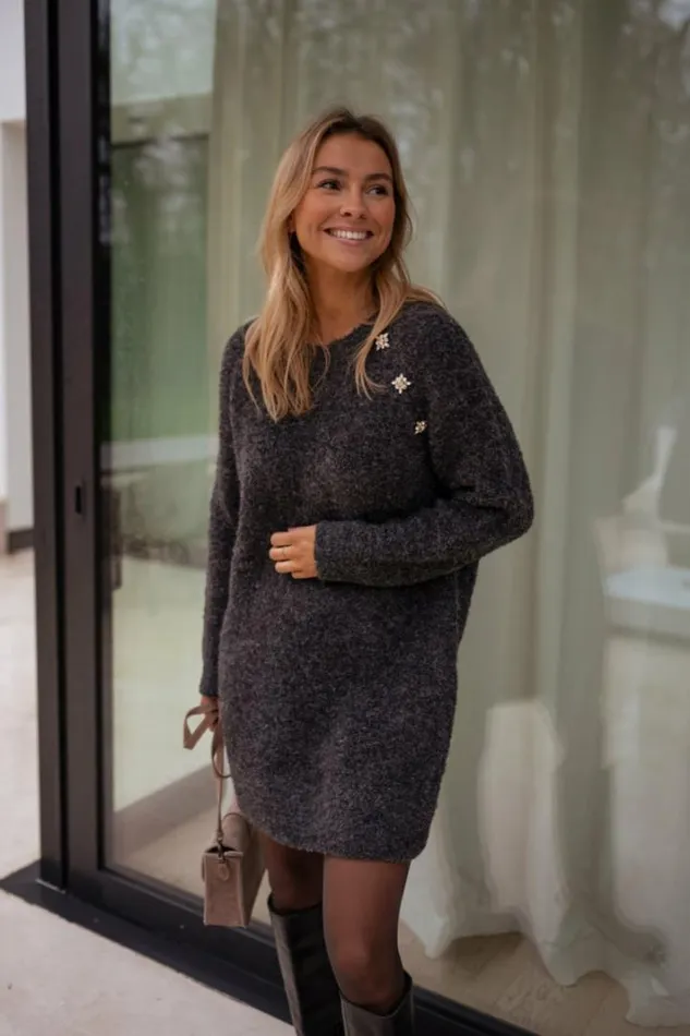 Women039s Clothing Dresses Easy Clothes Grey Nesra Sweater Dress