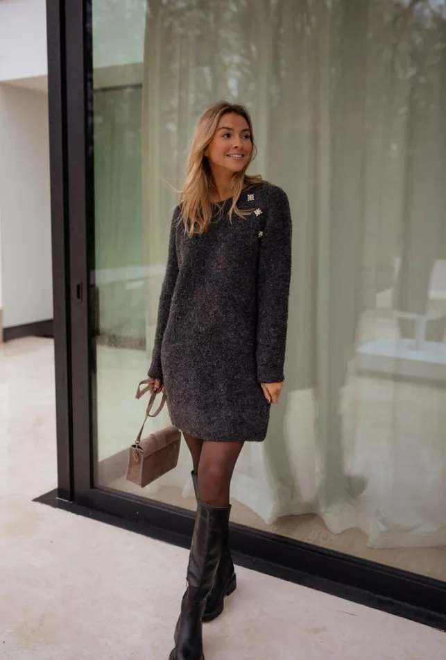 Women039s Clothing Dresses Easy Clothes Grey Nesra Sweater Dress