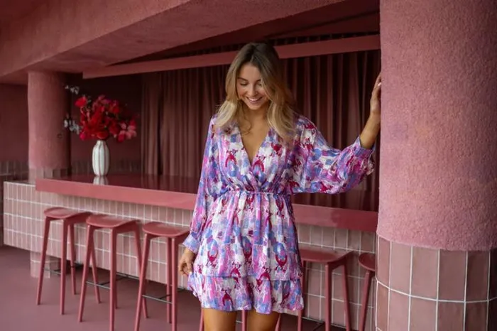 Women039s Clothing Dresses Easy Clothes Purple Patterned Khali Dress Women039s Clothing Dresses Easy Clothes Purple Patterned Khali Dress