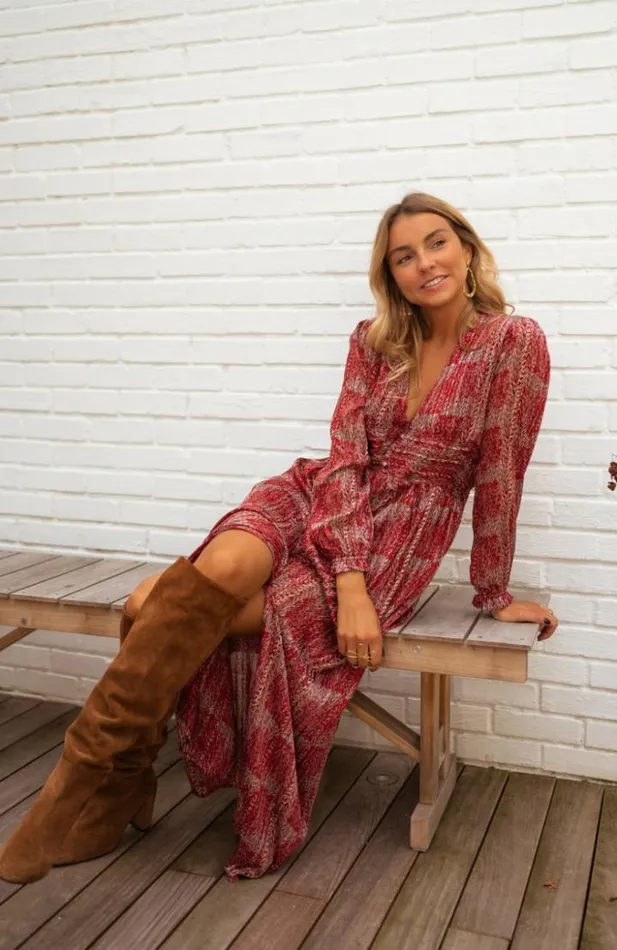 Women039s Clothing Dresses Easy Clothes Red Patterned Stacy Dress