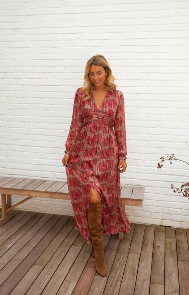 Women039s Clothing Dresses Easy Clothes Red Patterned Stacy Dress