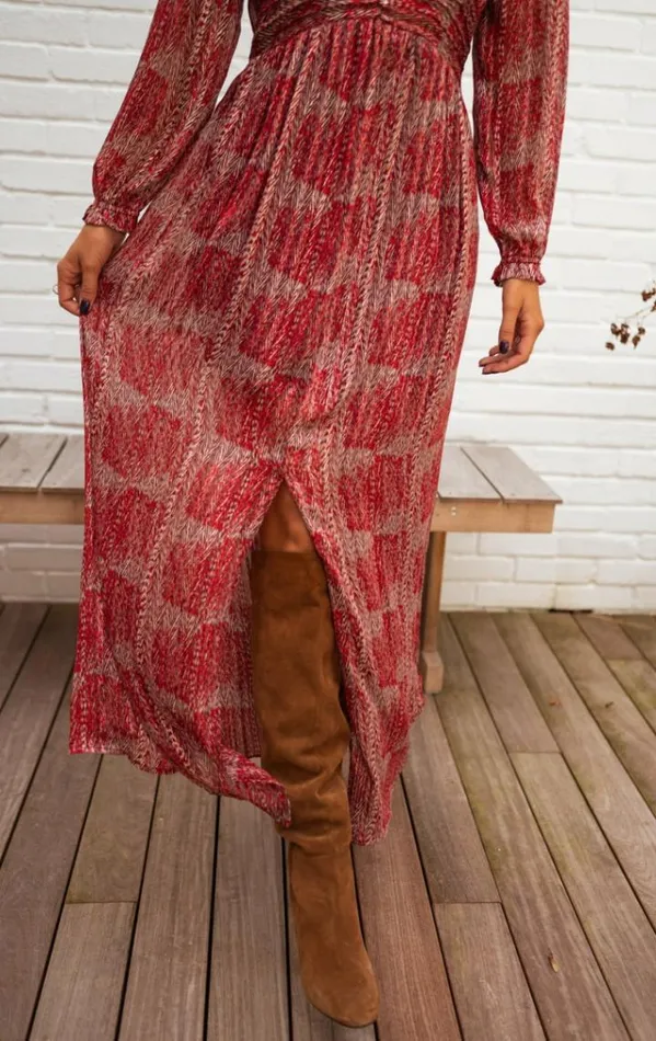 Women039s Clothing Dresses Easy Clothes Red Patterned Stacy Dress