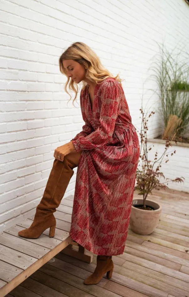 Women039s Clothing Dresses Easy Clothes Red Patterned Stacy Dress